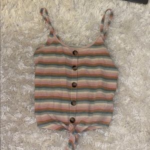 American Eagle Striped Tank